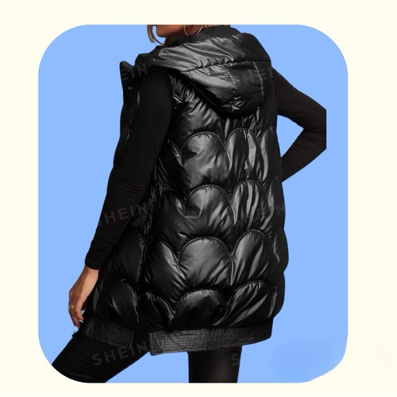 💕 NWOT Sleeveless & Hooded PufferJacket 💕 - Picture 5 of 11